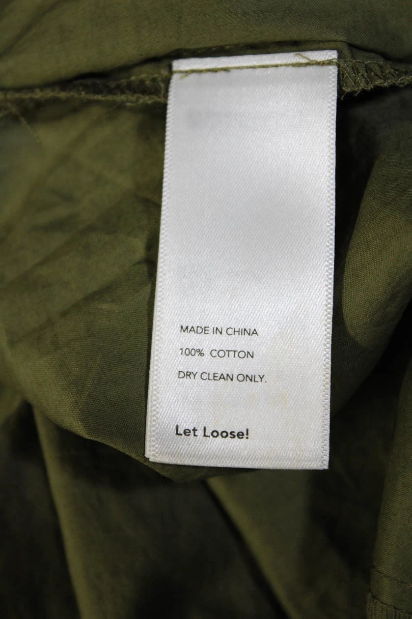 Abito donna Kate Spade Saturday senza maniche scollo quadrato verde taglia XS