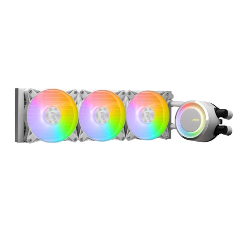 MSI MAG CORELIQUID E360 WHITE Simple water cooling CPU cooler with 360mm radiato