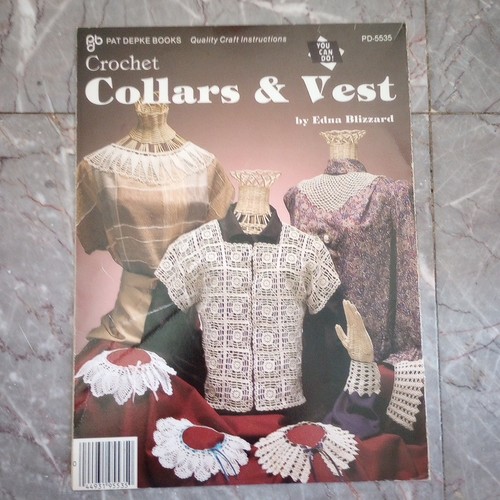 Pet Depke Books Crochet Collars And Vest Pd-5535 By Edna Blizzard 1987 - Picture 2 of 3