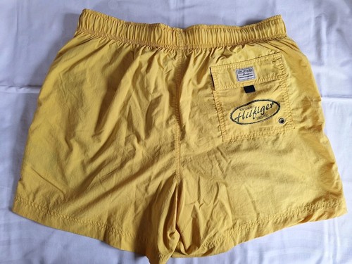 TOMMY HILFIGER Herren Gelb Badehose Innentasche Shorts Abnäher Größe L - Bild 4 von 5