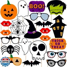 KatchOn, Scary Halloween Photo Booth Props - Large, Pack of 22 | Hocus Pocus 