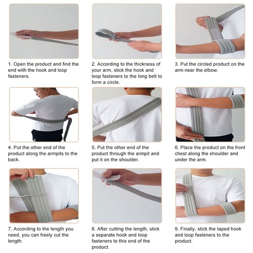 Universal Adjustable Arm Sling Breathable Shoulder Support Strap For Left Ri HPT - Picture 15 of 15