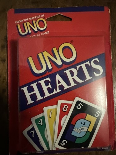 NEU: Mattel UNO Hearts Kartenspiel 1994 komplett mit Original Anleitung Box