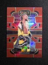 2024 Panini Select WWE - Kofi Kingston Red /175 #90 Concourse Prizm