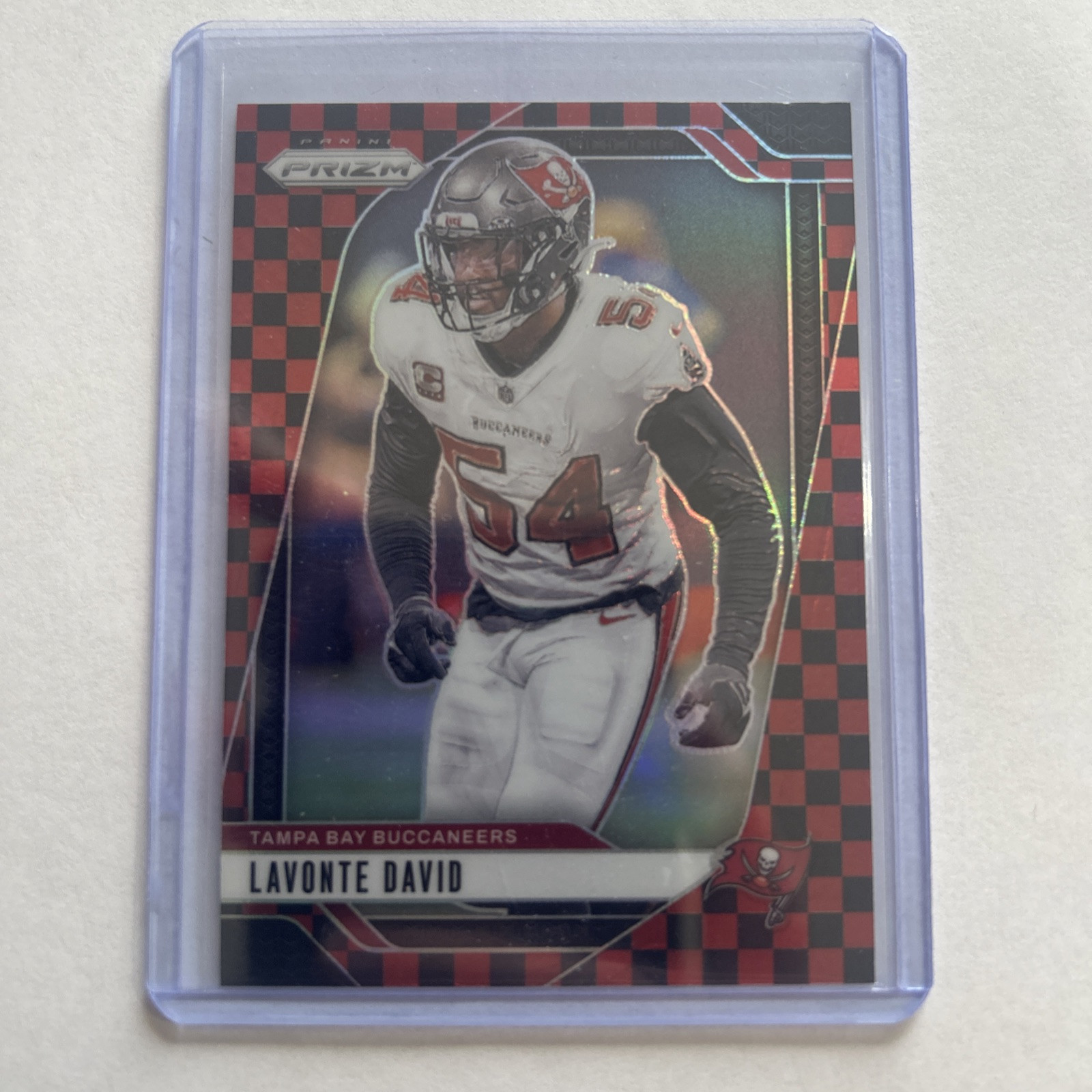 2024 Panini Prizm Lavonte David Red & Black Checkered SSP Case Hit