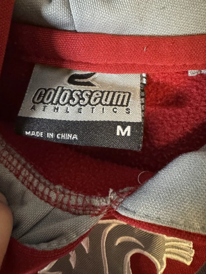 Colosseum Washington State Cougars Sweater Medium Fleece Sweatshirt Hoodie WSU - Image 2 of 4