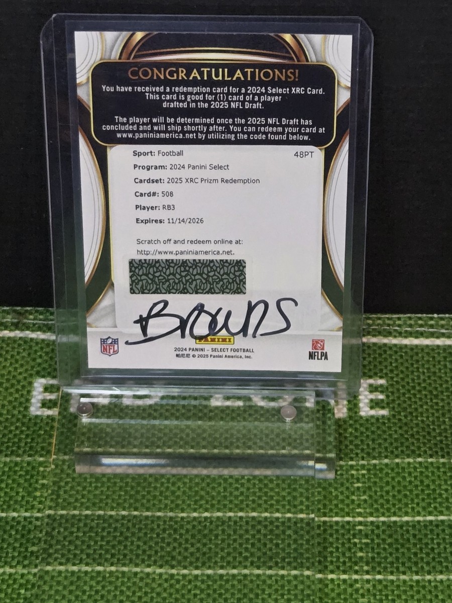 2024 Panini Select - 2025 Rookie XRC Redemption #508