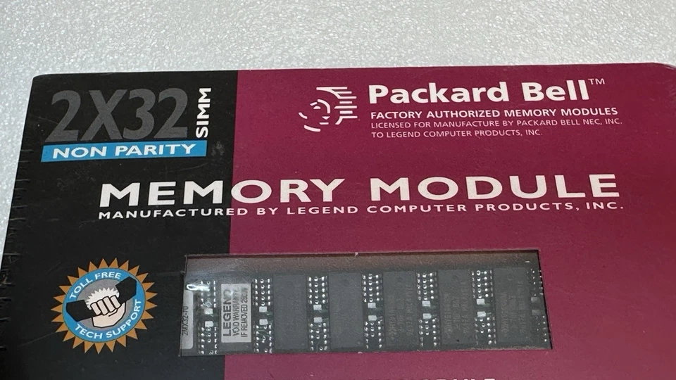 2x 32 8MB SIMMS 72pin Non Parity 60ns Memory Module PC Legend Computer Sealed - Image 4 of 4
