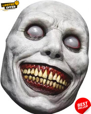 Horror Scary Exorcist Face Mask Demon Smile for Halloween Cosplay Party Costume
