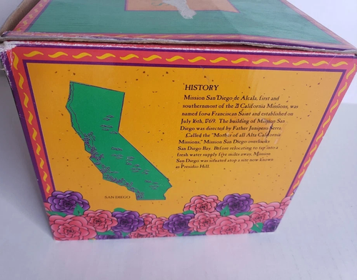 Vintage 1997 MERVYN’S California Missions Alcala Hillside Church San Diego 2 Crosses - Bild 4 von 20