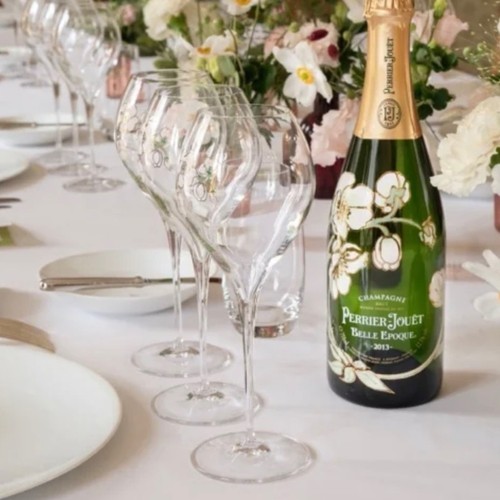 Juego de 6 piezas Perrier Jouet Verre Belle Epoque pintado a mano Animone Grand Champagne - Imagen 2 de 12