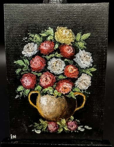 ACEO handbemalte Kunstkarte. Vom Künstler signiert. Handgemalt kein Druck!