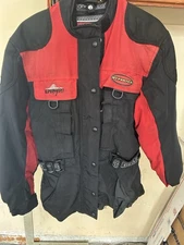 First Gear Ladies Motorcycle Jacket Kilimanjaro Padded Black Hypertex  Sz SW