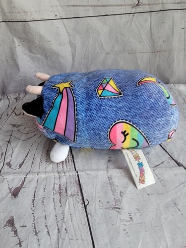 Peluche morbido peluche mucca muschio mucca scarabocchio 8 pollici - Foto 3 di 9