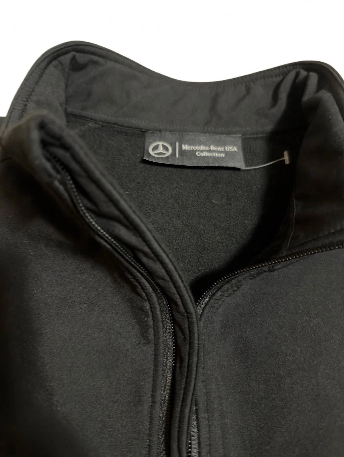 Mercedes Benz Soft Shell Black Zipper Vest Men’s XL image 2