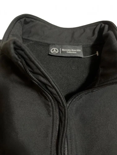 Mercedes Benz Soft Shell Black Zipper Vest Men’s XL image 2