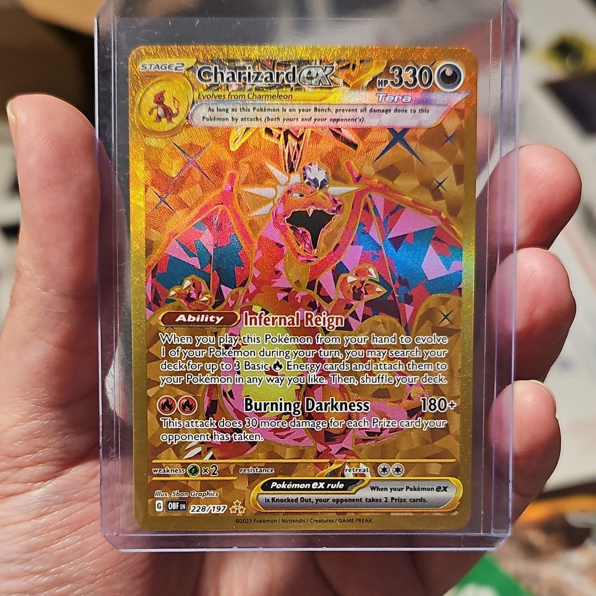 Pokémon Charizard ex 066/108 Ruler of the Black Flame Double Rare
