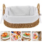  Aufbewahrungskorb Desk Organizer Imitation Rattan gewebtes Korb dekorativer