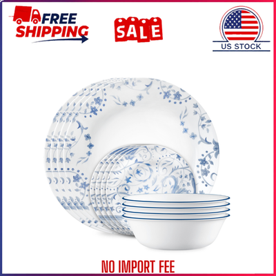 #ad #ad Hot Sale Corelle Darlington 12 Piece Glass Dinnerware Set Service for 4 $33.98