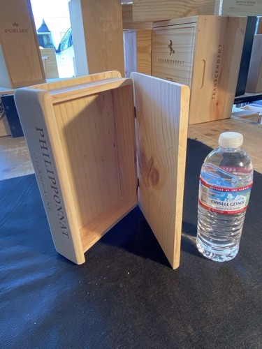 Wine Box Wood Book/ Box - Picture 2 of 3