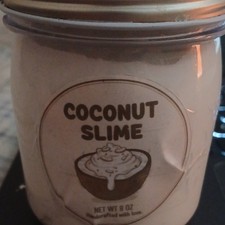Handmade Coconut Slime 8oz Sensory Craft Toy