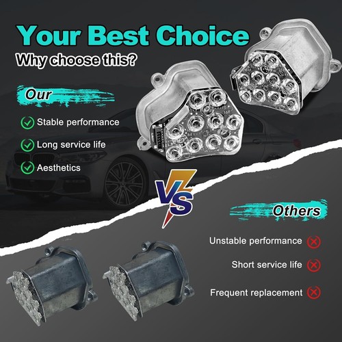 Módulo de faros LED intermitente 2 piezas para BMW F10 F11 520i 523i 528 535i 530i M5 - Imagen 5 de 8