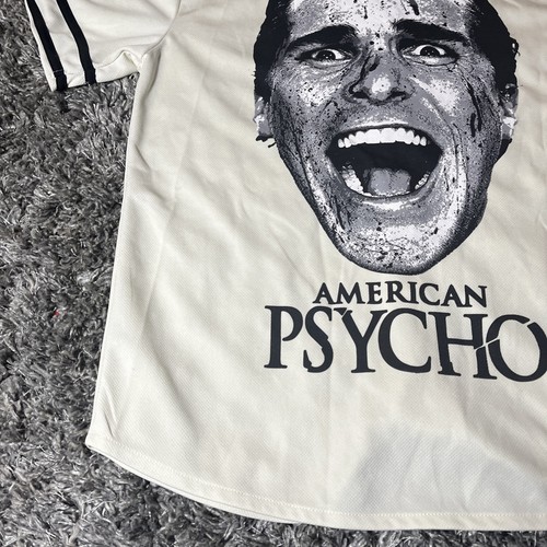 American Psycho Baseball Stil Trikot Patrick Bateman Christian Bale Herren M EUC - Bild 6 von 20