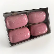 Vintage Bloomingdale’s Bath Soaps Pink New Sealed In Original Box Set Of 4