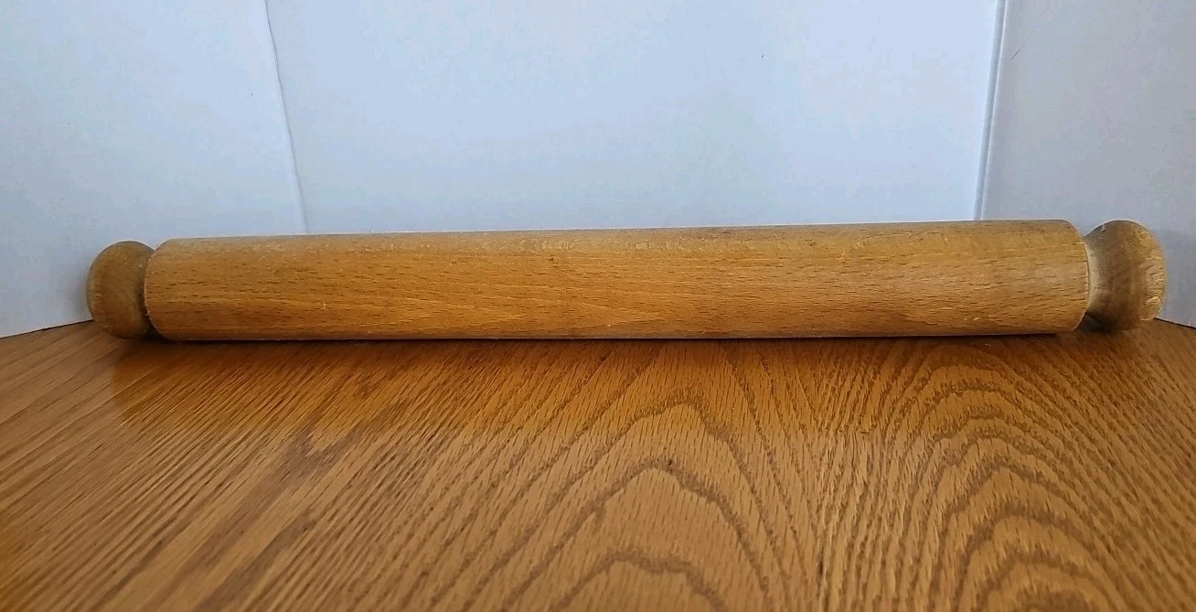 Vintage Wooden French Style Rolling Pin 16" Long
Opens in a new window or tab