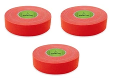 RENFREW PRO (3) Roll Pack Cloth Hockey Stick Tape - 24MM x 25M (BRIGHT ORANGE)