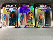 3 Star Wars Retro Collection Boba Fett Prototype Edition & Luke Skywalker