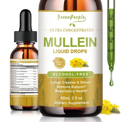 Mullein Leaf Extract Drops-Lung & Bronchial Support,Respiratory Cleanse Soothing
