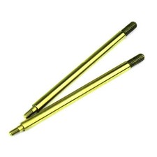 TKR6017T SHOCK SHAFTS W/ TINI COAT (REAR, STEEL, 2PCS):EB48