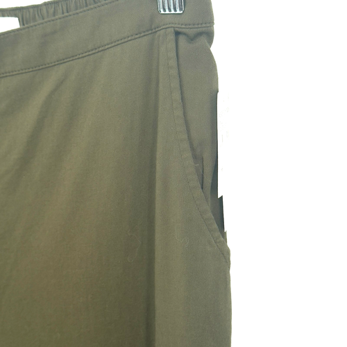 Pantalones Abound para mujer XSmall verde oliva cintura elástica pierna recta tirar - Imagen 4 de 10