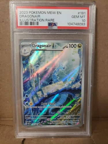 Dragonair 181/165 PSA 10 GEM MINT SV Pokemon 151 2023 English Illustration Rare