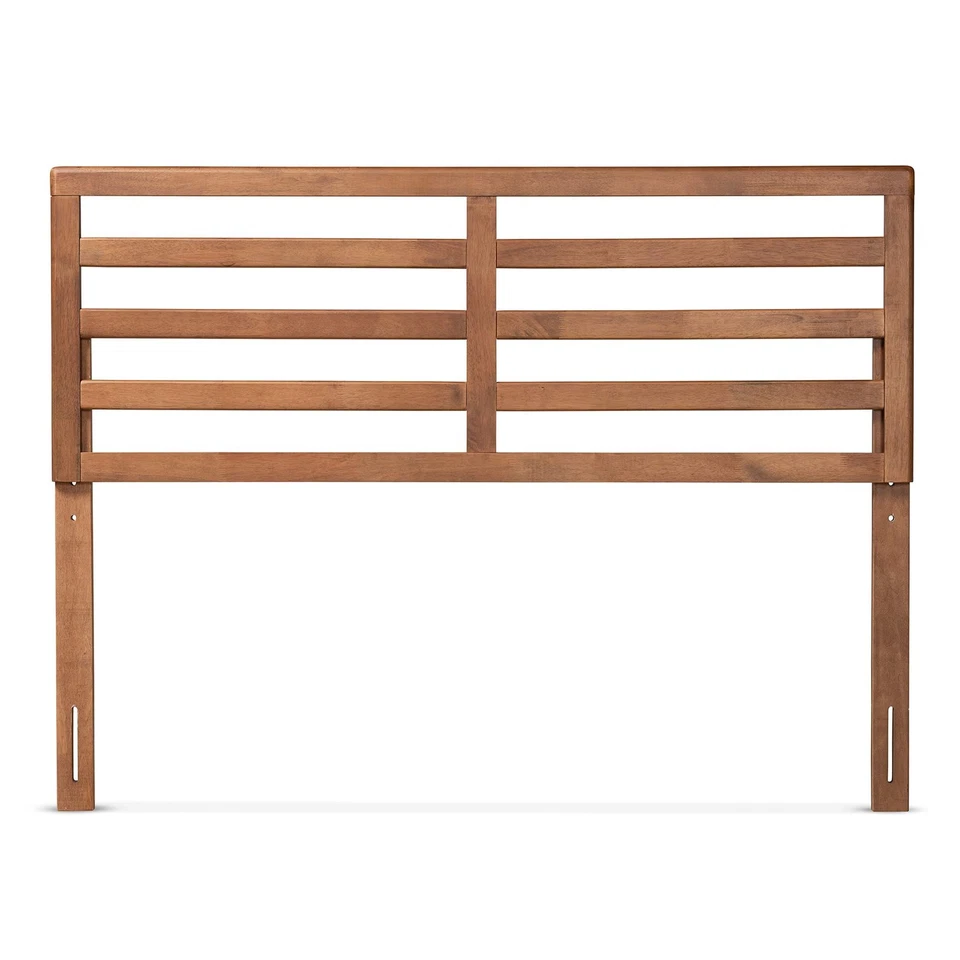 Akemi Modern and Contemporary Ash Walnut Finished Wood Full Size Headboard - Image 2 of 4
