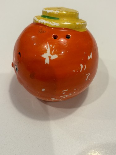 Unico Vintage Adorabile Sale N Pepe Shaker! Pomodori sorridenti antropomorfi - Foto 8 di 11