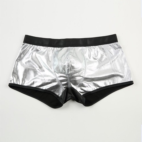 All Seasons Daily Herren Unterwäsche Slip U konvex Wetlook Boxer Kunstleder - Bild 3 von 15