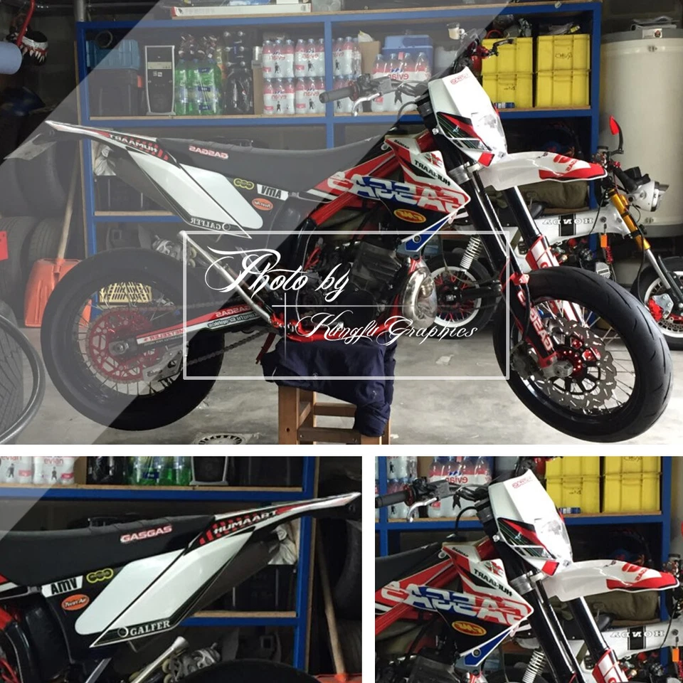 Custom Graphics Decal Kit Wrap for GAS GAS EC 125 200 250 300 450 2011 2012 2013 - Image 2 of 4