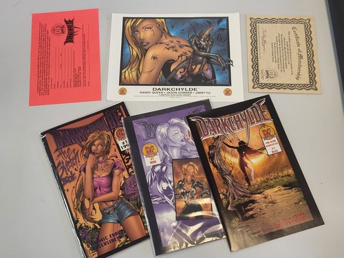 1998 Darkchylde DF The Fans Club Image Limited Edition Print, Auto Slipbox & COA - Bild 1 von 7