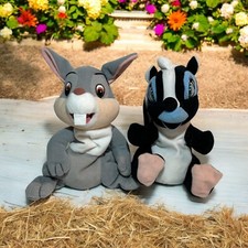 Disney Store Mini Bean Bag Plush Bambi's Thumper  Flower Missing Tags