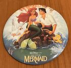 Disney The Little Mermaid 6" Movie Character Pin Button Large Ariel Never Used