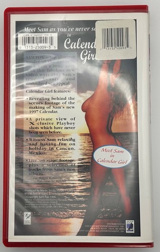 SAMANTHA FOX - Calendar Girl - 1996 VHS red box video - Picture 2 of 7