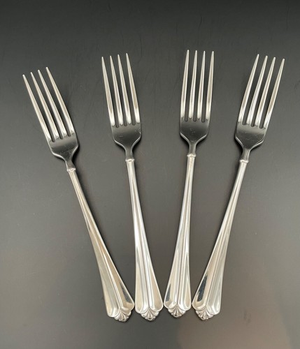 Oneida Cube JUILLIARD Dinner Forks 8 1/8” Stainless Flatware Set of 4