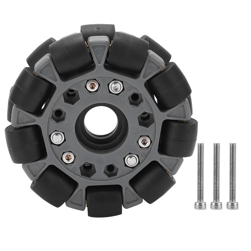 100mm Double Plastic Omni Directional Wheel Loading 20KG For Platform Robot - Picture 12 of 22