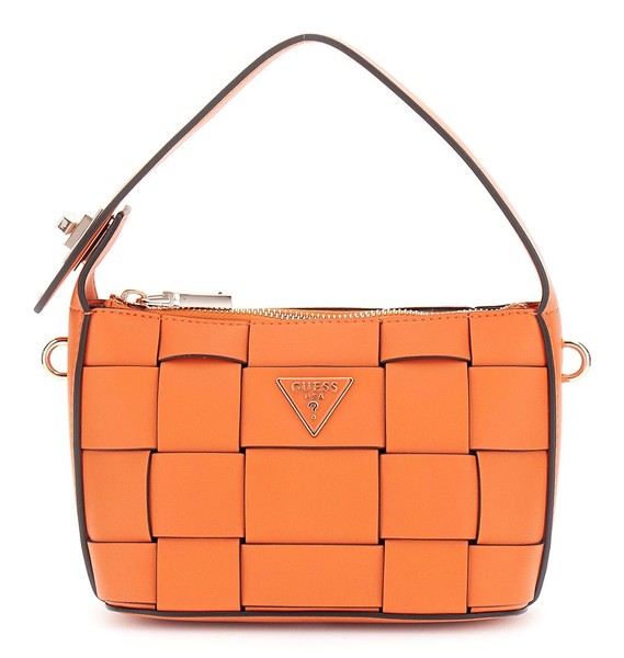 Guess Maylee Mini Hobo Bag UmhäNgetasche Handtasche Tasche Orange Orange Neu-image