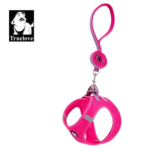 Puppy Dog Stepin Harness with Lead Truelove Pink Red Orange Blue Purple XS S M L - Picture 22 of 38