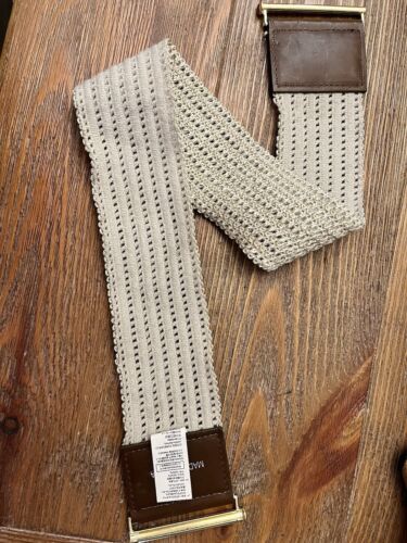 Wide Stretch Beige Belt S/M - Picture 3 of 9