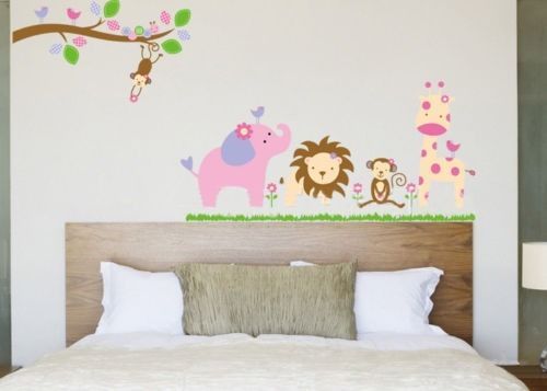 Dschungel Tier Zoo & Affe Wandaufkleber Dekor für Kinderzimmer Kinderzimmer #NU12 - Bild 8 von 10