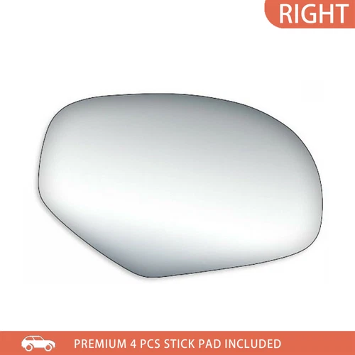 Mirror Glass Replacement Fit 07-14 GMC Sierra Passenger Right Side RH+Adhesive